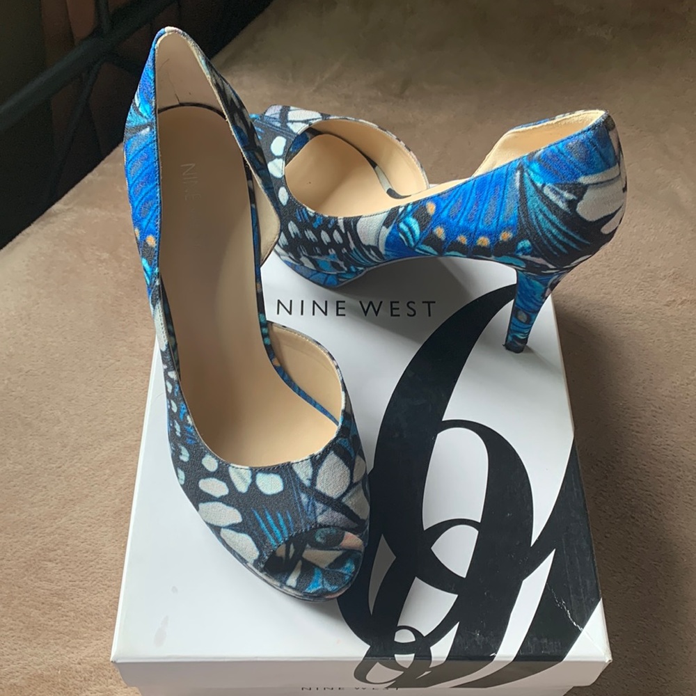 Nine West open toe heals